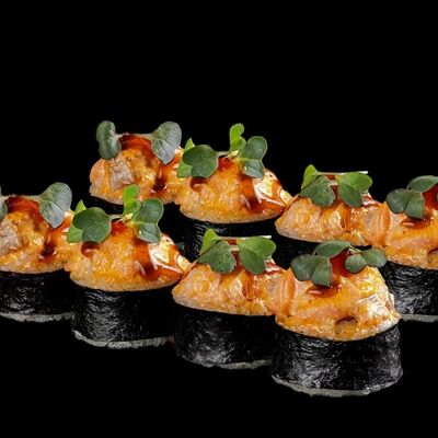 Запеченные роллы Лосось 🔥 в Max & Pizza по цене 699 ₽