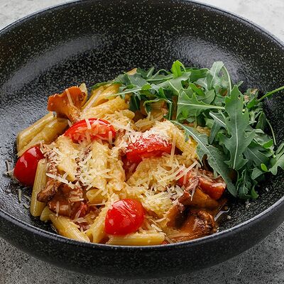 Паста с лисичками в Баклажан в ТЦ 