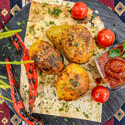 Картошка на мангале в Хочу мясо по цене 170 ₽