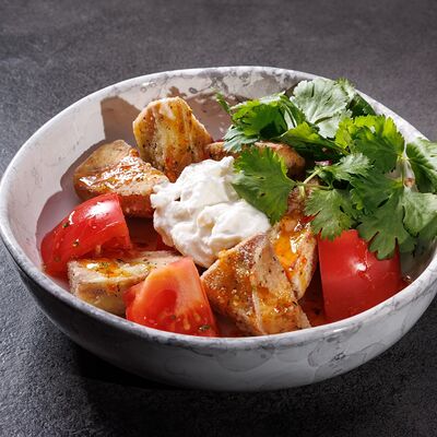 С хрустящими баклажанамив Mono по цене 800 ₽