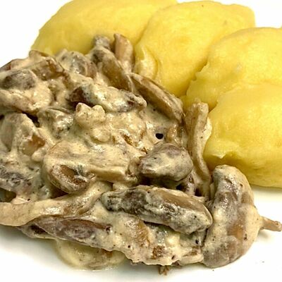 Мраморная говядина по-строгановски в Фитнес меню по цене 695 ₽