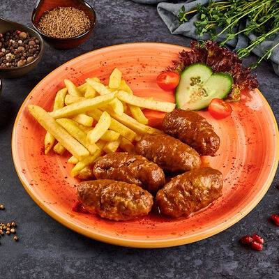 Люля-кебаб с картофелем фри в Чайхана Фаррух по цене 830 ₽