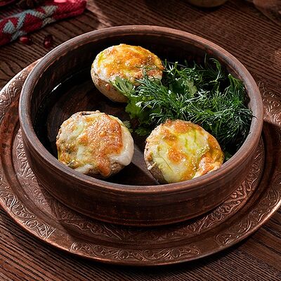 Шампиньоны с сыром в Серкан по цене 290 ₽