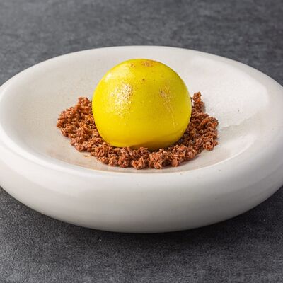 Мусс кокос, карамель каламанси, манго, шоколадный крустилан в Склад 22 по цене 540