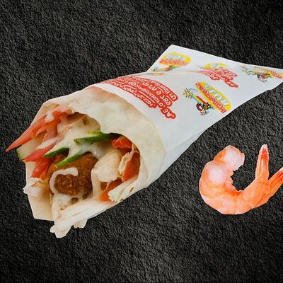 Цезарь в лаваше с креветками в Sandwich club по цене 320 ₽