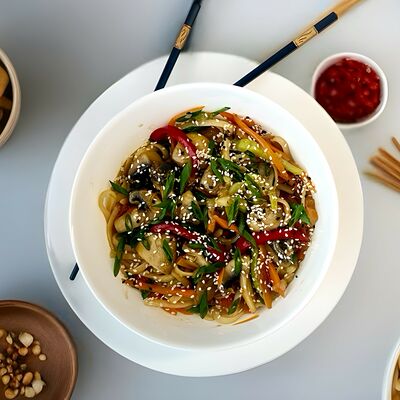 Лапша с Шампиньонами в WoKING по цене 720 ₽