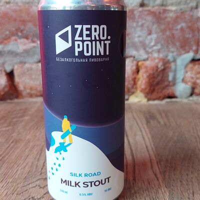 Пиво Безалкогольное Zero Point Milk Stout Silk Road в GASTROЛЁР по цене 320 ₽