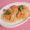 Паста с лососем в сливочном соусе в I-Chef био-бистро по цене 950