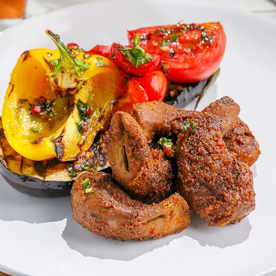 Бараньи язычки с овощами на гриле в ЛарисуВаннуХочу по цене 1390