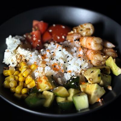 Поке с креветкойв Бобер Выдыхай по цене 560 ₽