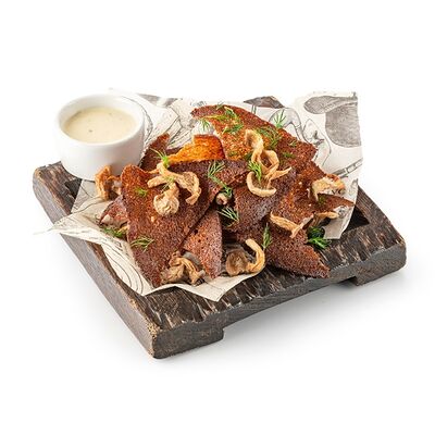 Гренки с грибными чипсами в Ян Примус по цене 545 ₽