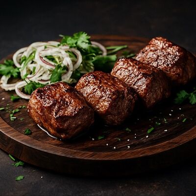 Сочный шашлык из телятины в Оджах по цене 930 ₽