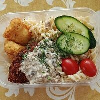 Котлета говяжья с макаронами в Кулинария Компот