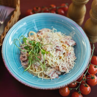 Паста карбонара в Жара по цене 590 ₽