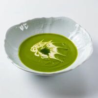 Крем-суп из брокколи с кремом юдзув Dodici Seafood