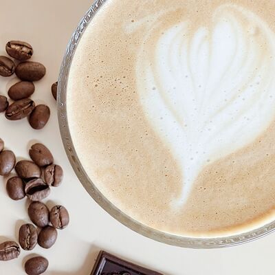 Капучино кола-сгущенка Дабл Пик в Jeffreys coffee shop по цене 399 ₽