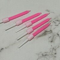 Набор розовых свечей для торта (5 шт.) в MCakes - торты и десерты