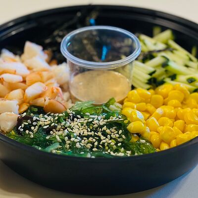 Поке с креветкой в Мак и манго по цене 840 ₽