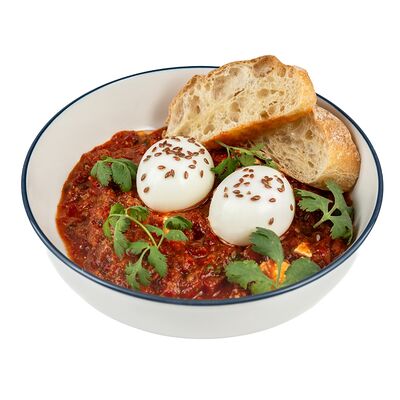 Шакшука с фетой с чиабаттой в Ромбаба по цене 445 ₽