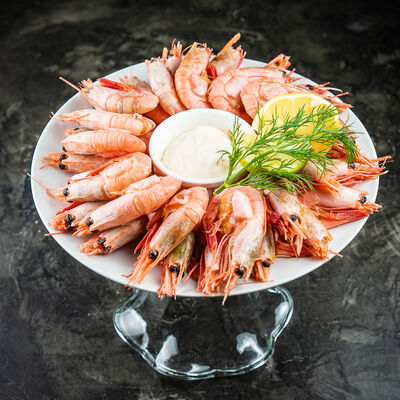 Магаданские креветки отварные в Veranda по цене 900 ₽