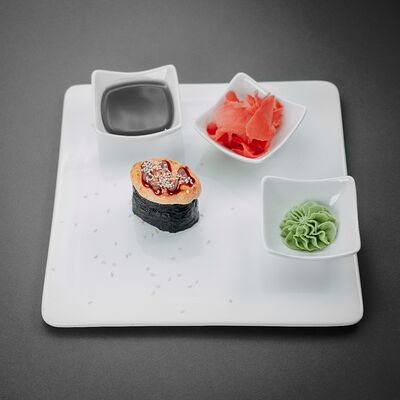 Запечённый гункан с креветками в Tora Sushi по цене 850 ₸