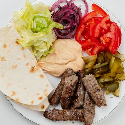 Открытая шаурма с люля-кебабом в CAFEIN по цене 499 ₽