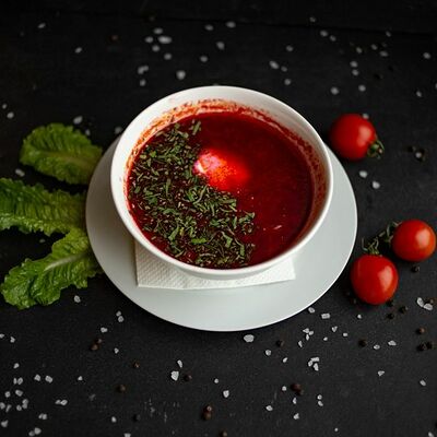 Борщ с мясом в Кафе Арабелла по цене 480 ₽