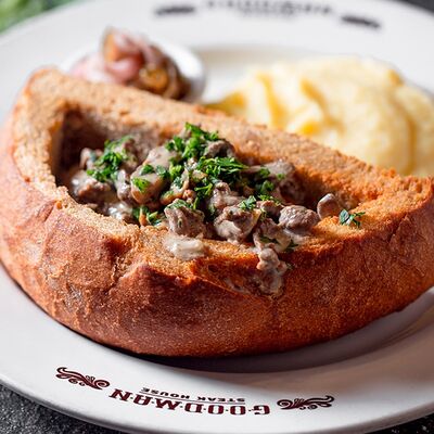 Бефстроганов Goodman в деревенском хлебе в Goodman по цене 1150