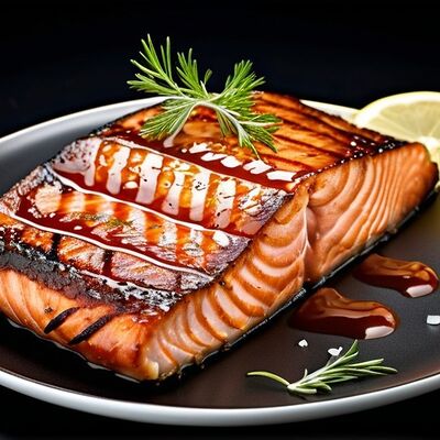 Стейк семги в Место встречи по цене 950 ₽