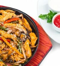 Фахитос с курицей в Олимпик