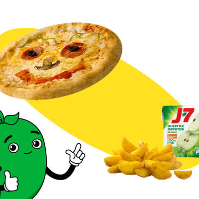 Cет Кидс с пиццей и закуской в Папа джонс по цене 730 ₽