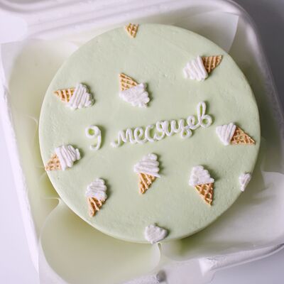 Бенто торт милый на каждый месяц малыша 9 месяцев с мороженками в Miracle bakery по цене 2190 ₽
