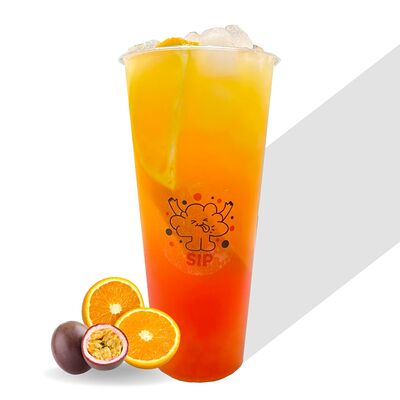 Апельсин-маракуйя S в Sip bubble tea по цене 300 ₽