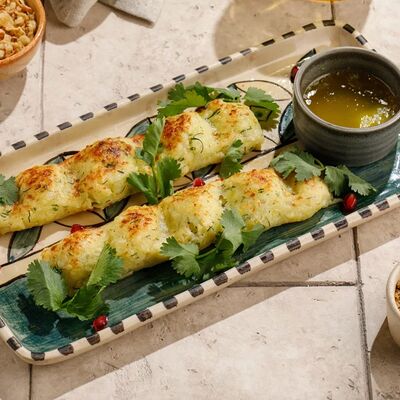 Люля-кебаб из картофеля и сыра сулугуни в Асканели Georgian Bistro по цене 480 ₽