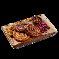 Ассорти из колбасок Итле в ИТЛЕ Стейк-кафе Halal