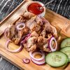 Шашлык из куриных бедрышек без кости в Рататуй по цене 800