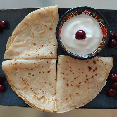 Блинчики со сметаной в Way Бургер по цене 200 ₽