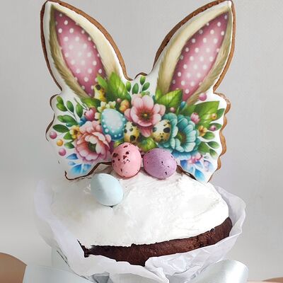 Кулич шоколадный Ушки в КивиТорт по цене 1850 ₽