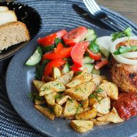 Бизнес-порция с куриным бедром без кости в Карэ