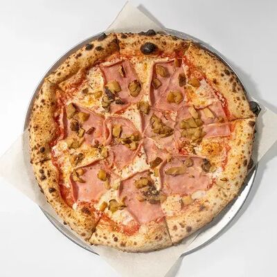 Пицца Ветчина из индейки и белые грибы 20 см в Bistro Pizzateca 9.8 по цене 700 ₽