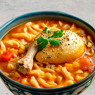 Куриный суп с домашней лапшой в Станъ по цене 525 ₽