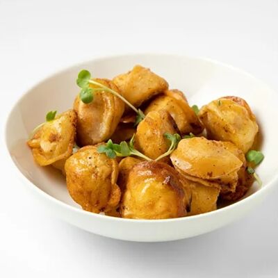 Пельмени куриные жареныев Dobro кофе по цене 490 ₽