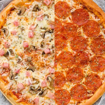 Пицца Пеперони-Ветчина-грибы в Рыба закусывала по цене 689 ₽