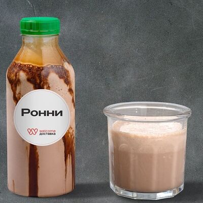 Шоколадно-банановый милкшейк L в Mama Pizza по цене 470 ₽