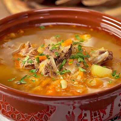 Старорусский суп с томленой говядиной в Фореста Фестиваль Парк по цене 680 ₽