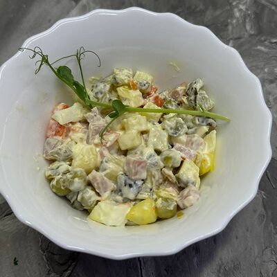 Оливье в Телега по цене 120 ₽