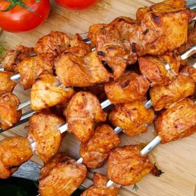 Шашлык из куриной грудки в Шашлычная