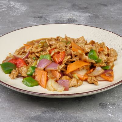 Свинина с овощами в Китайские слухи по цене 669 ₽