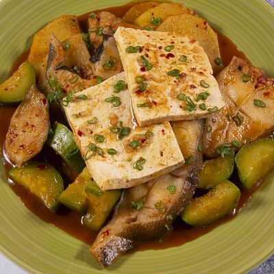 Тушеный палтус в Soju по цене 1825 ₽