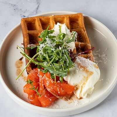 Кабачковая вафля с семгой в Кэрри по цене 560